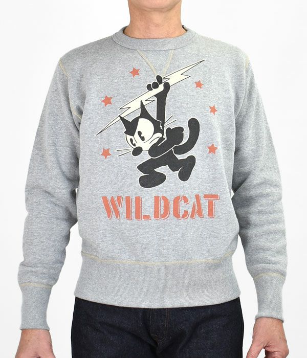 トイズマッコイ (TOYS McCOY) MILITARY SWEAT SHIRT FELIX THE CAT