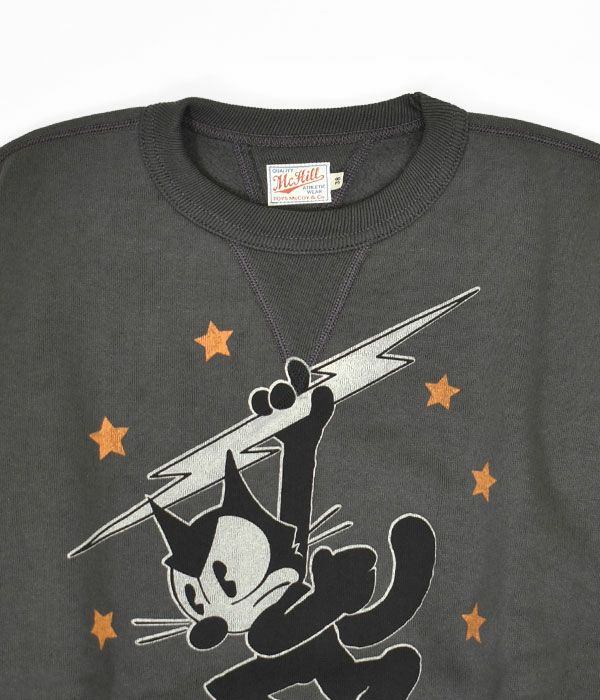 トイズマッコイ (TOYS McCOY) MILITARY SWEAT SHIRT FELIX THE CAT