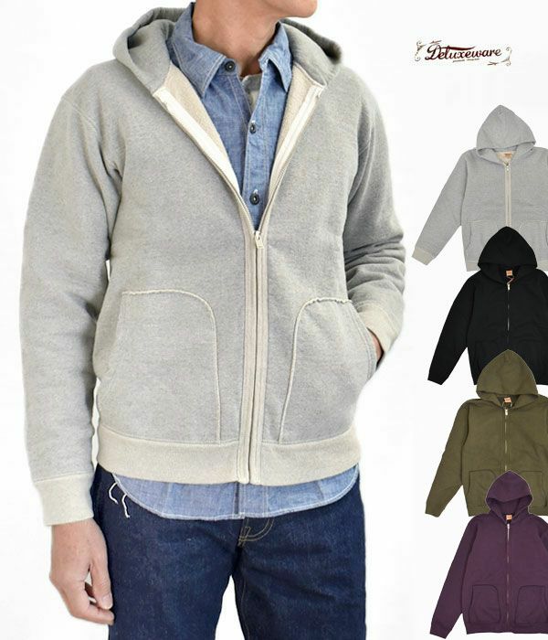 デラックスウエア (DELUXEWARE) FULLZIP PARKA PLAIN フルジップ 