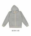 デラックスウエア (DELUXEWARE) FULLZIP PARKA PLAIN フルジップパーカー SPZ-00  杢GRAY. BEI