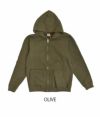 デラックスウエア (DELUXEWARE) FULLZIP PARKA PLAIN フルジップパーカー SPZ-00 OLIVE