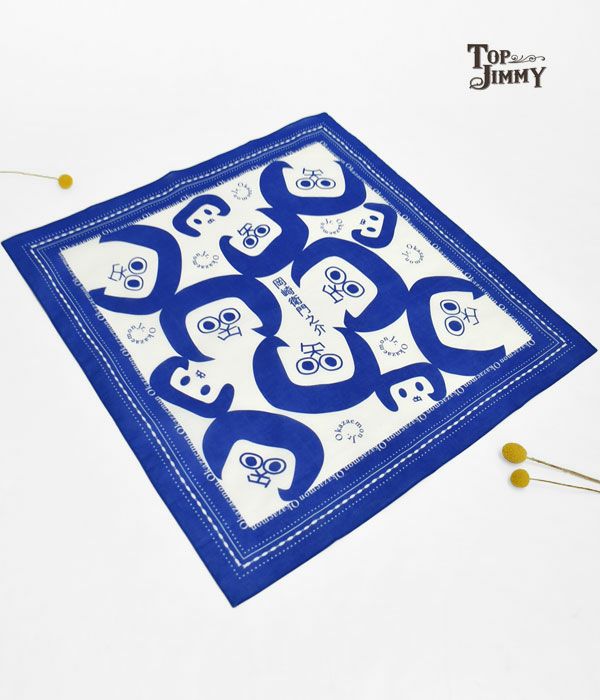 トップジミー (TOP JIMMY) オカザえもんバンダナ -OKAZAEMON- ハンカチ 岡崎