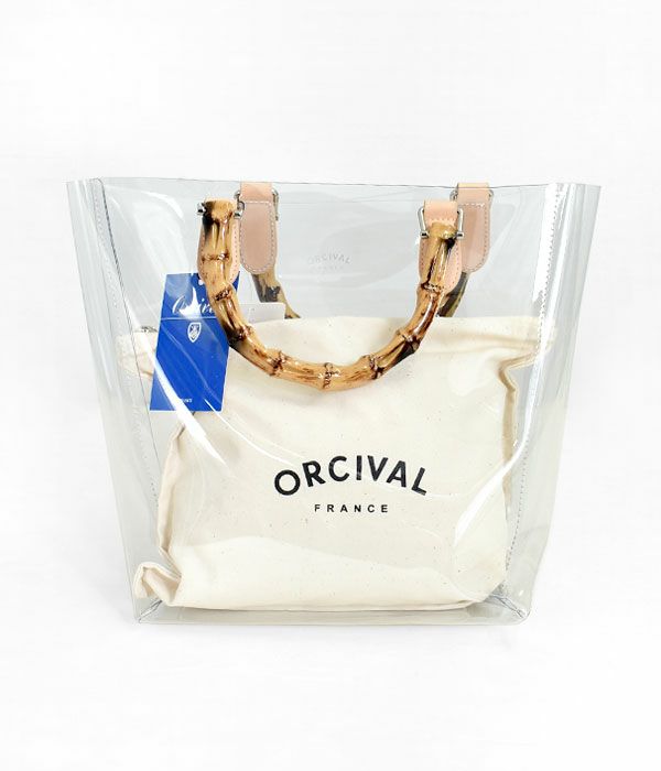 オーチバル/オーシバル (ORCIVAL) CVC BEACH BAG MEDIUM クリアビーチ