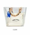 オーチバル/オーシバル (ORCIVAL) CVC BEACH BAG MEDIUM クリアビーチバッグ トートバッグ 透明 インナーバッグ付き OR-H0180CVC CLEAR