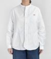 ダントン (DANTON) WOMEN'S PLAIN OXFORD BAND COLLAR SHIRT L/S コットンノーカラー長袖シャツ バンドカラーシャツ JD-3606YOX