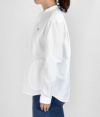 ダントン (DANTON) WOMEN'S PLAIN OXFORD BAND COLLAR SHIRT L/S コットンノーカラー長袖シャツ バンドカラーシャツ JD-3606YOX