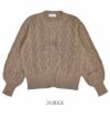 ソソット (sosotto) コットンレース編みバルーン袖カーデ コットンカーディガン 42313233 20.BEIGE