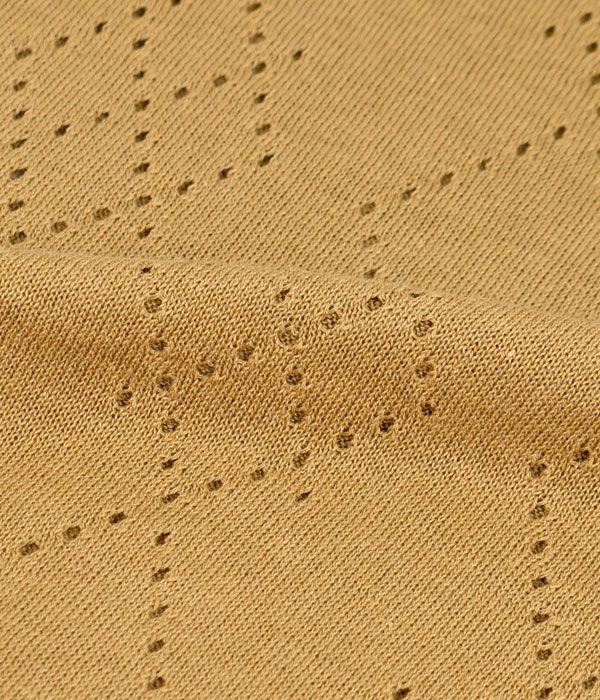 ソソット (sosotto) 針抜きアーガイル前後2WAYサイドリボンベスト コットンリネンベスト 42313314