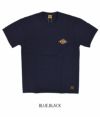 デラックスウエア (DELUXEWARE) $$$ 半袖プリントTシャツ SDT-2302  BLUE.BLACK