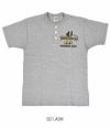 トイズマッコイ (TOYS McCOY) UNION SHIRT "JOHNSON MOTORS NO.1" 半袖プリントTシャツ ヘンリーネック TMC2341  021.ASH