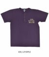 フェローズ (PHERROW'S) ヘンリーネックTシャツ 半袖プリントヘンリーネックTシャツ 23S-PHNT2  408, G.PURPLE