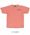 フェローズ (PHERROW'S) 半袖プリントTシャツポケT 23S-PPT1 417, SALMON