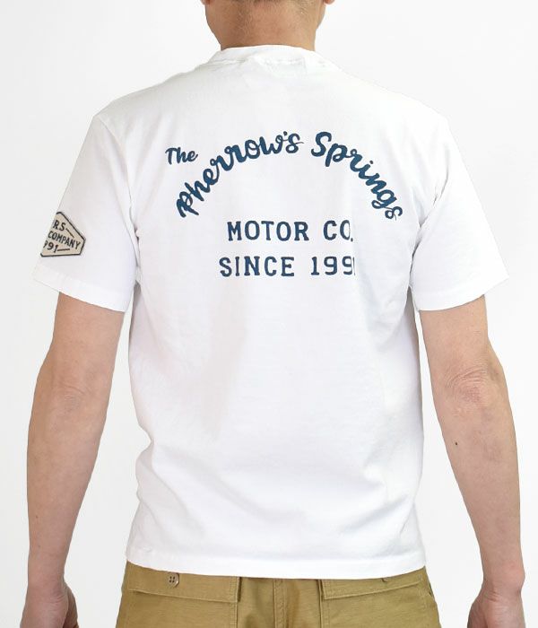 セール】フェローズ (PHERROW'S) 半袖プリント Tシャツ MOTOR