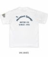 フェローズ (PHERROW'S) 半袖プリント Tシャツ MOTOR COMPANY 23S-PT3 099,WHITE