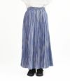 ル グラジック (LE GLAZIK) ELASTIC PLEATS SKIRT プリーツ ストライプ スカート LG-F0013CEC