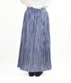 ル グラジック (LE GLAZIK) ELASTIC PLEATS SKIRT プリーツ ストライプ スカート LG-F0013CEC