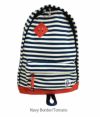 チャムス (CHUMS) クラシックデイパックスウェットナイロン Classic Day Pack Sweat Nylon リュック バックパック CH60-3605　Navy Border/Tomato