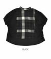 ケレン(KELEN) WIDE SILHOUETTE TOPS "NAON" 半袖プルオーバーシャツ ブラウス Tシャツ LKL23HBL2006　BLACK