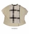 ケレン(KELEN) WIDE SILHOUETTE TOPS "NAON" 半袖プルオーバーシャツ ブラウス Tシャツ LKL23HBL2006 SANDBEIGE