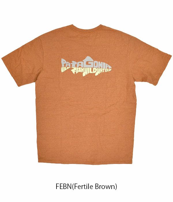 パタゴニア (PATAGONIA) M's Wild Waterline Pocket Responsibili-Tee 半袖プリントTシャツ ポケT 37549