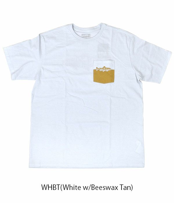パタゴニア (PATAGONIA) M's Wild Waterline Pocket Responsibili-Tee 半袖プリントTシャツ ポケT 37549  WHBT (White w/Beeswax Tan)