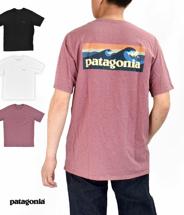 パタゴニア (PATAGONIA) M'S BOARDSHORT LOGO POCKET RESPONSIBILI-TEE 半袖プリントTシャツ ポケT 37655