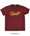 デラックスウエア (DELUXEWARE) THUNDER 半袖プリントTシャツ DXT-2303  MAROON.RED