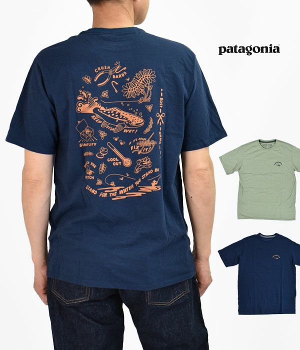 パタゴニア (PATAGONIA) メンズ アクション アングラー レスポンシビリティー Men's Action Angler  Responsibili-Tee 半袖プリントTシャツ 37675 の通販ならトップジミー