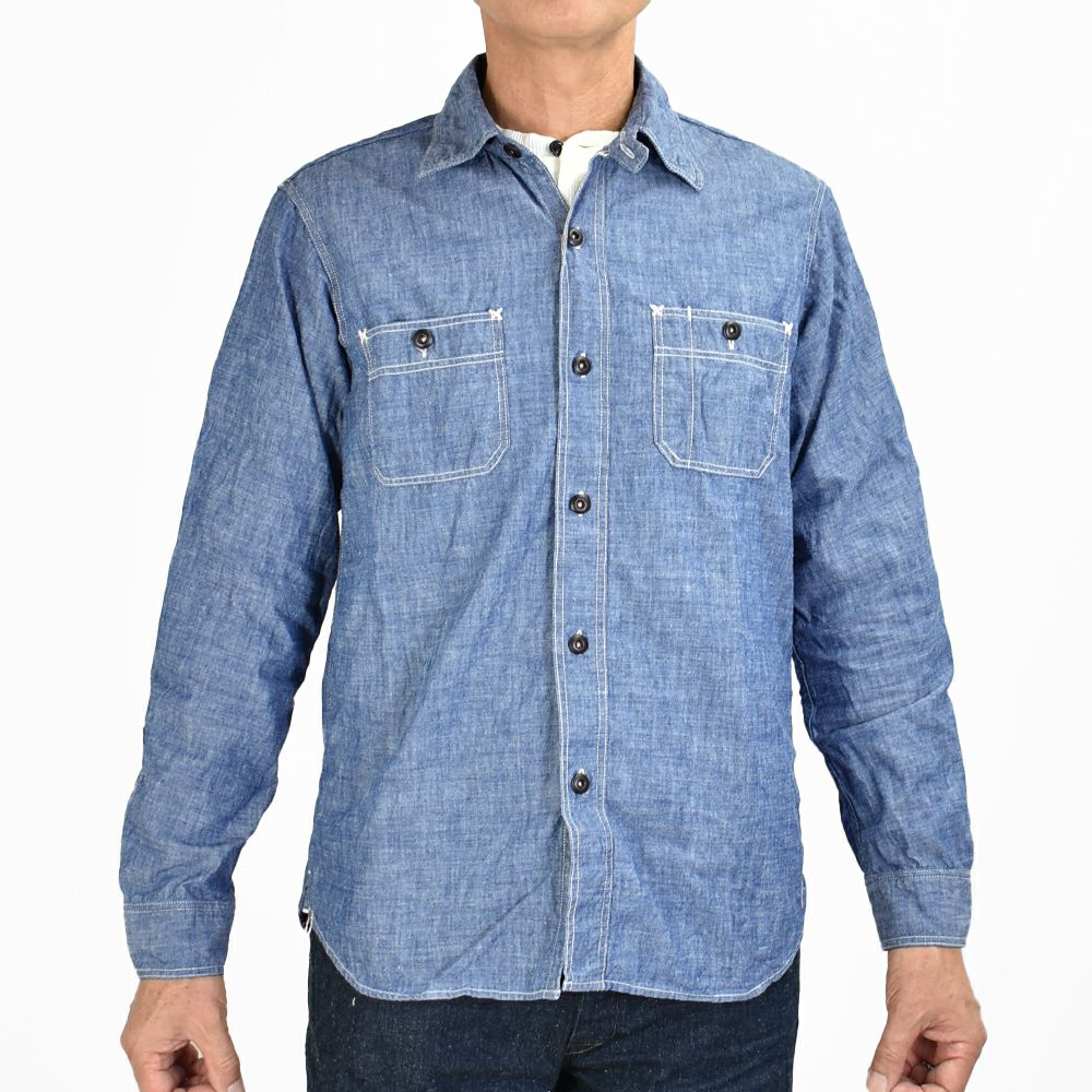 フリーホイーラーズ (FREEWHEELERS) -NEAL- SHIRT 1926 STYLE WORK CLOTHING ニールシャツ 長袖ワークシャツ シャンブレーシャツ 2513101