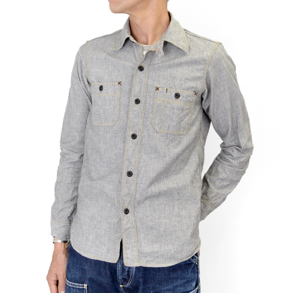 フリーホイーラーズ 半袖ワークシャツ No.1923020 見極める サイズ14（S）