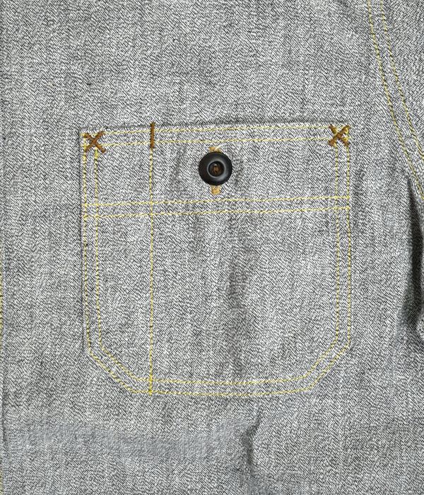 フリーホイーラーズ (FREEWHEELERS) -NEAL- SHIRT 1926 STYLE WORK CLOTHING WHITE PEPPER CHAMBRAY BLACK PEPPER CHAMBRAY ニールシャツ 長袖ワークシャツ シャンブレーシャツ 2513102 WHITE PEPPER CHAMBRAY