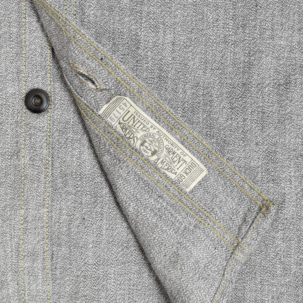 フリーホイーラーズ (FREEWHEELERS) -NEAL- SHIRT 1926 STYLE WORK CLOTHING WHITE PEPPER CHAMBRAY BLACK PEPPER CHAMBRAY ニールシャツ 長袖ワークシャツ シャンブレーシャツ 2513102 WHITE PEPPER CHAMBRAY