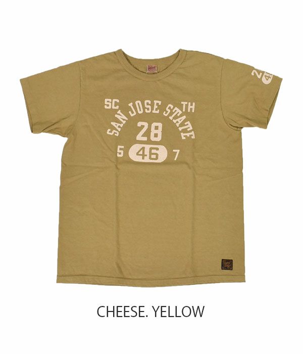 デラックスウエア (DELUXEWARE) SAN JOSE 半袖プリントTシャツ MT-2301 CHEESE. YELLOW