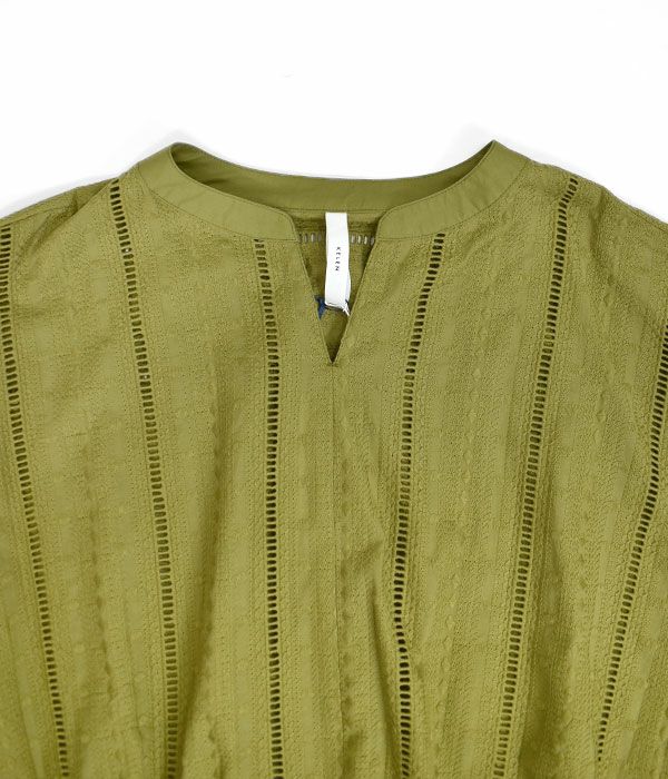 ケレン (KELEN) LACE DESIGN TOPS -SEAM- レース使いブラウス スキッパー プルオーバー LKL23SBL2028