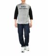 ウエアハウス (WAREHOUSE) Lot4800 7分袖ベースボールT NAVY CROSS COUNTRY プリントTシャツ 4800