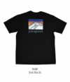 パタゴニア (PATAGONIA) M'S LINE LOGO RIDGE POCKET RESPONSIBILI-TEE 半袖プリントTシャツ 38511　INBK(Ink Black)