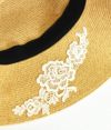 アブ (ABU) MOTIF LACE HAT フラワーレース付きペーパーハット 帽子 NH-011M