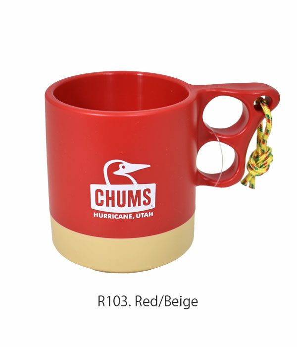 チャムス (CHUMS) キャンパーマグカップ Camper Mug Cup コップ　マグカップ　アウトドア　キャンプ用品　キッチン用品 CH62-1244  R103.Red/Beige