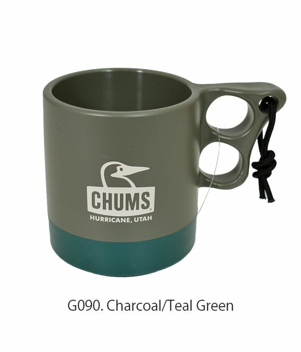 チャムス (CHUMS) キャンパーマグカップ Camper Mug Cup コップ　マグカップ　アウトドア　キャンプ用品　キッチン用品 CH62-1244  G090.Charcoal/Teal Green