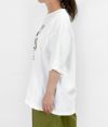 マーブルシュッド (marble SUD) EMB Small Pet Food BIG TEE 半袖刺繍Tシャツ 61DM020264