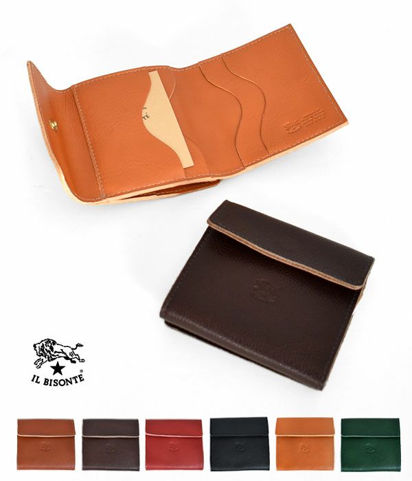 イルビゾンテ (IL BISONTE) 2つ折りウォレット 財布 二つ折り レザー 