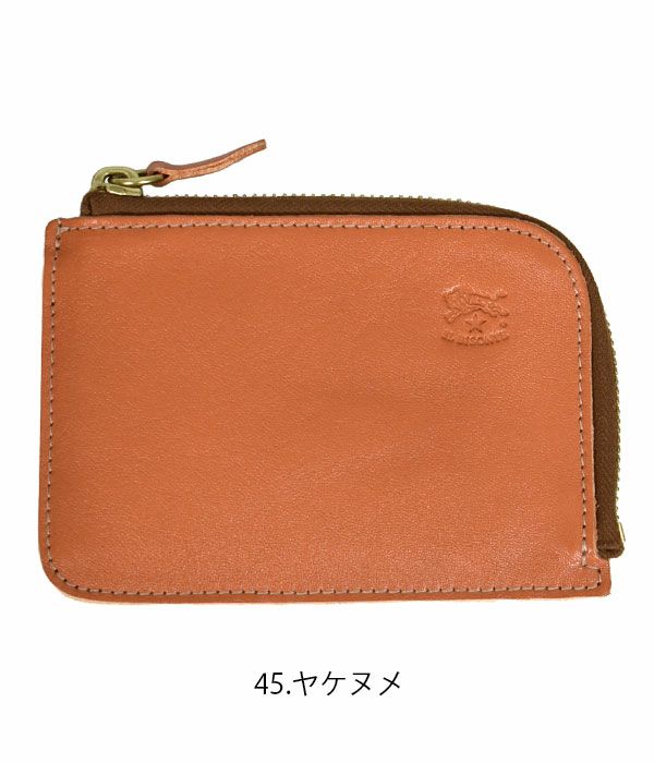【新品】イルビゾンテ 二つ折り財布 L字ファスナー コンパクト オレンジ