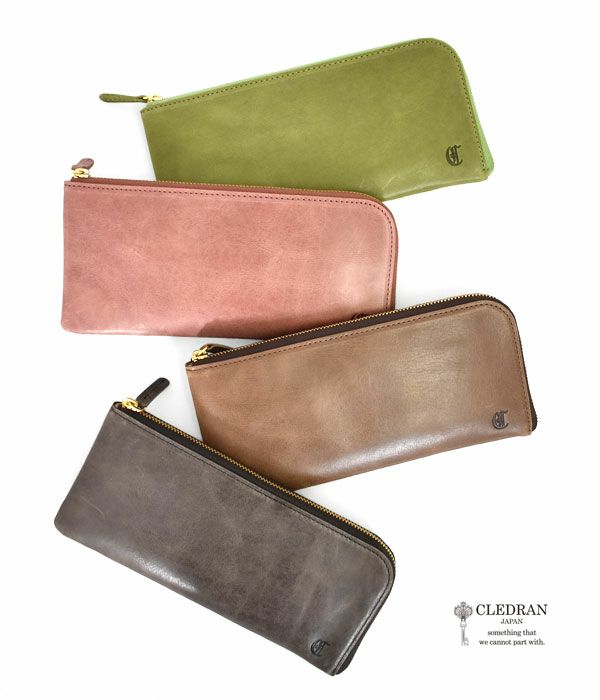 レドラン (CLEDRAN) GRANDI SLIM WALLET 財布 レザー ロングウォレット L字ファスナー CL-3126