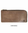 レドラン (CLEDRAN) GRANDI SLIM WALLET 財布 レザー ロングウォレット L字ファスナー CL-3126  DARK BEIGE