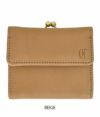 クレドラン (CLEDRAN) ANNE MINI PURSE WALLET がま口 二つ折り財布 CL-3220 BEIGE