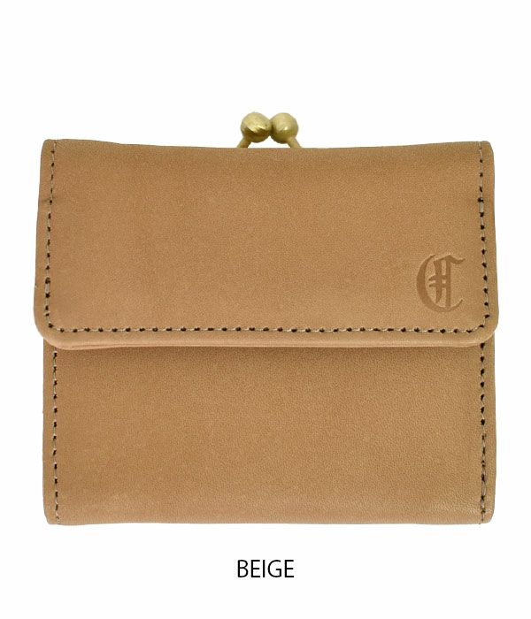 クレドラン (CLEDRAN) ANNE MINI PURSE WALLET がま口 二つ折り財布 CL-3220 BEIGE