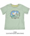 パタゴニア (PATAGONIA) BABY REGENERATIVE ORGANIC CERTIFIED COTTON GRAPHIC T-SHIRT ベビー キッズ 半袖プリントTシャツ 60388  LFGN (Lost AndFound: SalviaGreen)