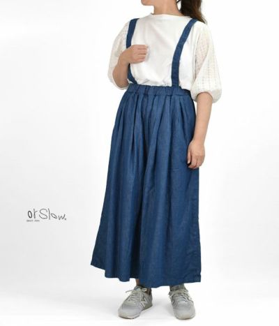 セール】オアスロウ (orSlow) SUSPENDERS CULOTTE サスペンダー付き