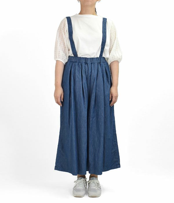 オアスロウ (orSlow) SUSPENDERS CULOTTE サスペンダー付きキュロット デニムパンツ 00-5172