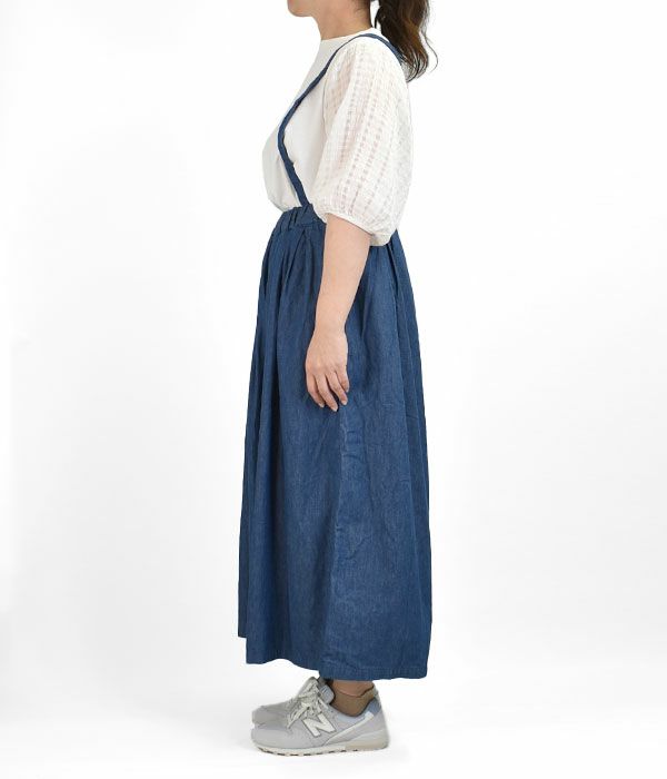 オアスロウ (orSlow) SUSPENDERS CULOTTE サスペンダー付きキュロット デニムパンツ 00-5172